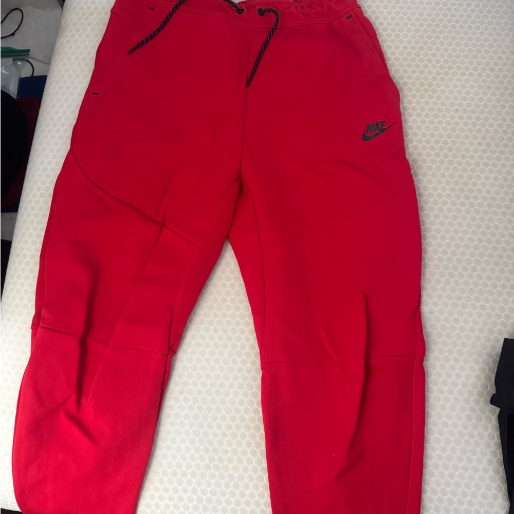 Nike Red Sweatpants Tapered Joggers
